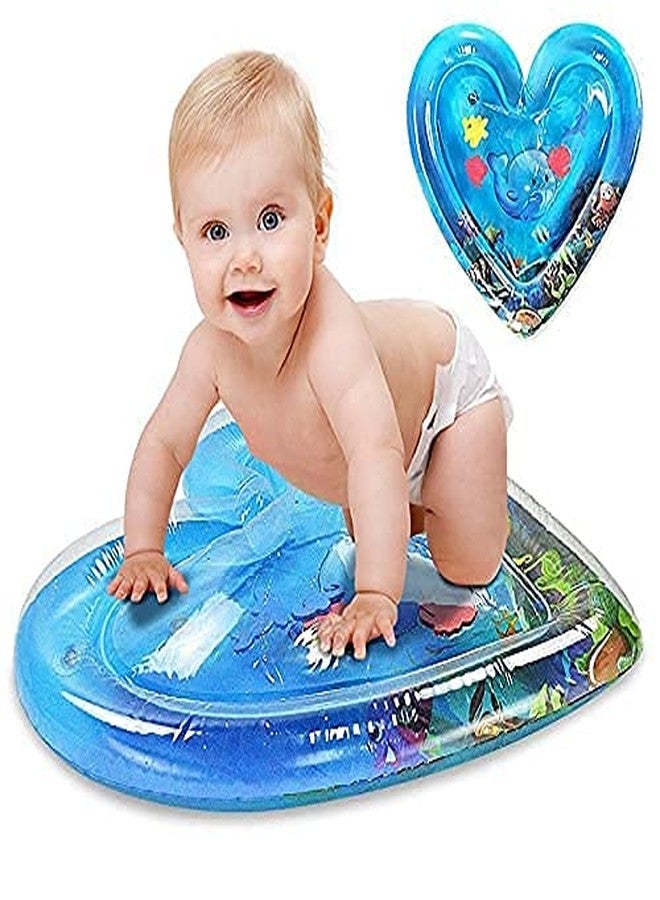 RGKJAS Heart Shape Baby Inflatable Patted Water Play Pad Cushion for Kids | Multi Color | Pack of 1 - Image 1